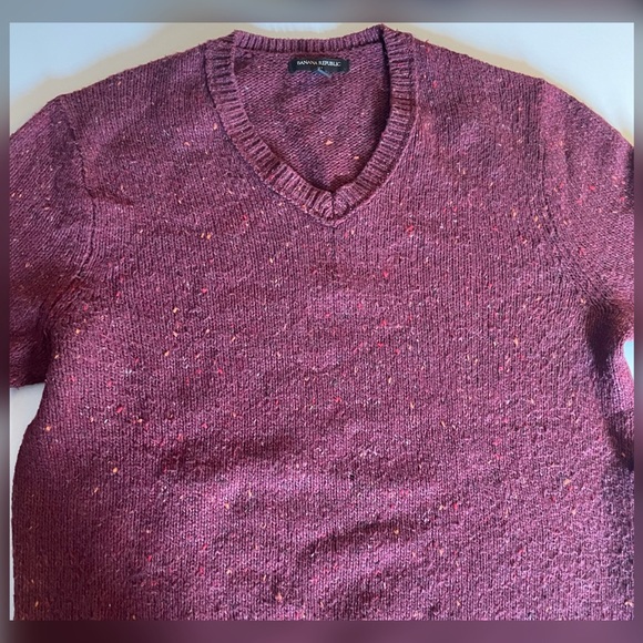 Banana Republic Men's V-Neck Sweater size L - Picture 3 of 7